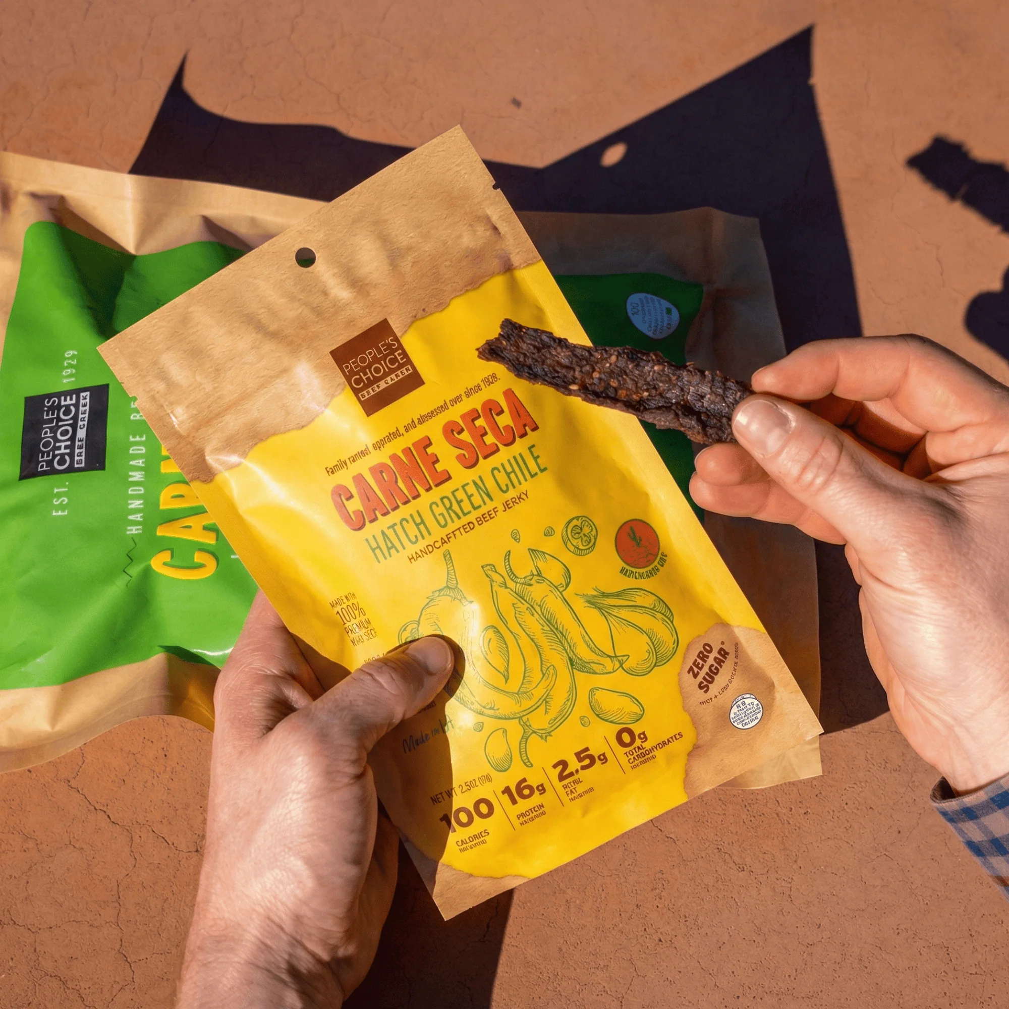 CARNE SECA - HATCH GREEN CHILE BEEF JERKY - Image 4
