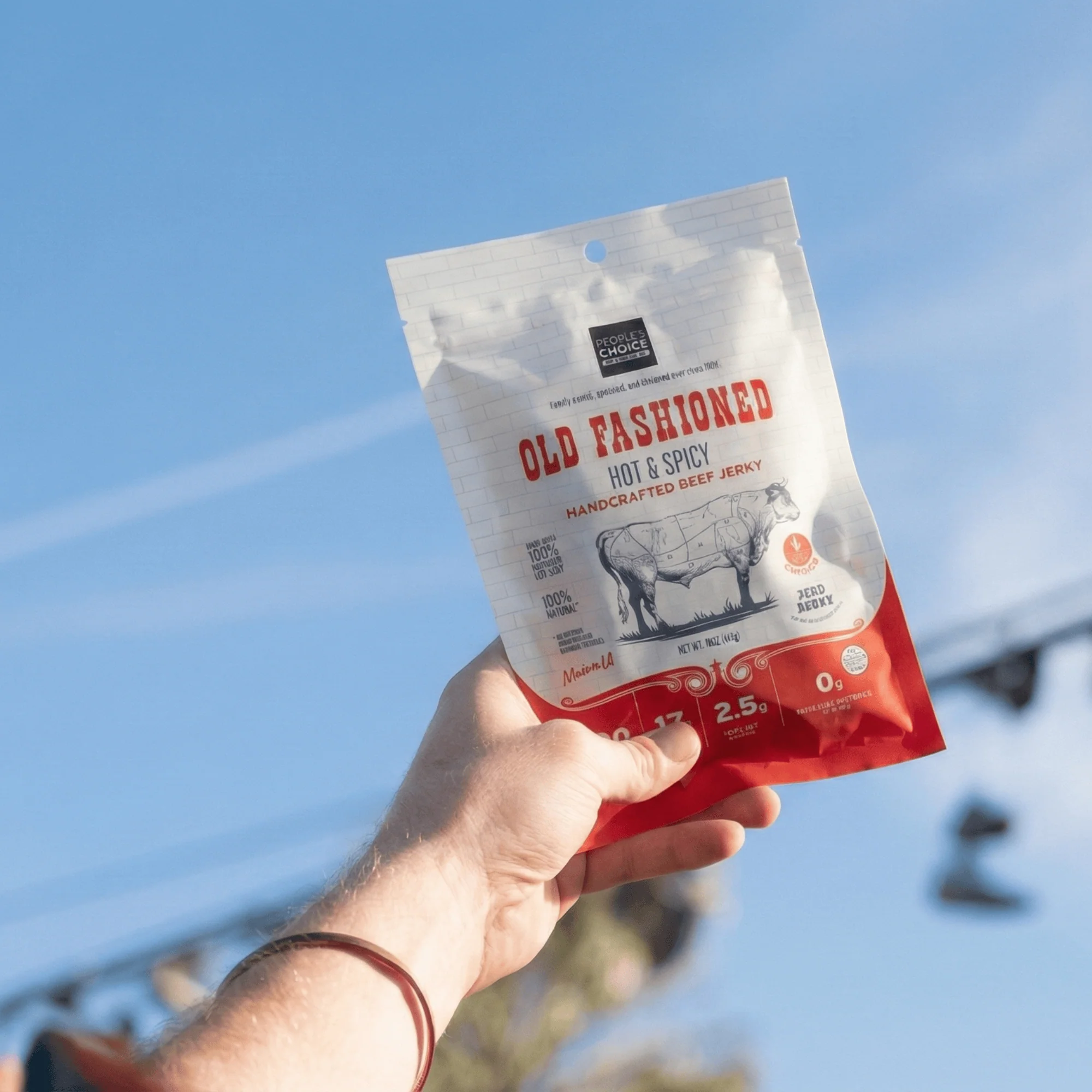 OLD FASHIONED - HOT & SPICY BEEF JERKY - Image 4