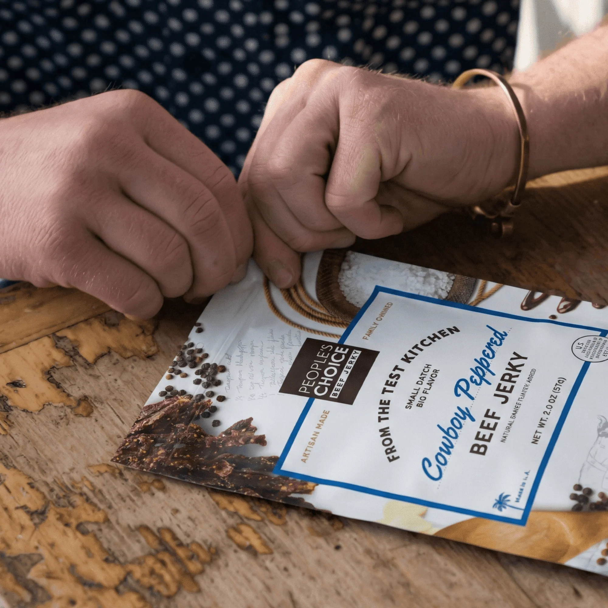 TEST KITCHEN - COWBOY PEPPERED BEEF JERKY - Image 5